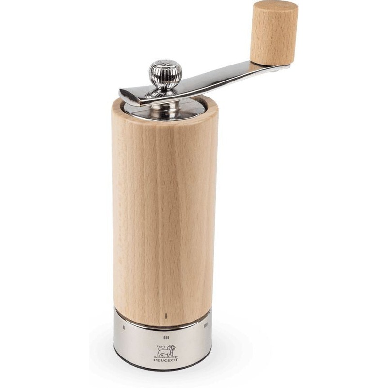 Peugeot - Isen Natural Wood 7" Salt Mill With Crank Handlen (18 cm) - 37314