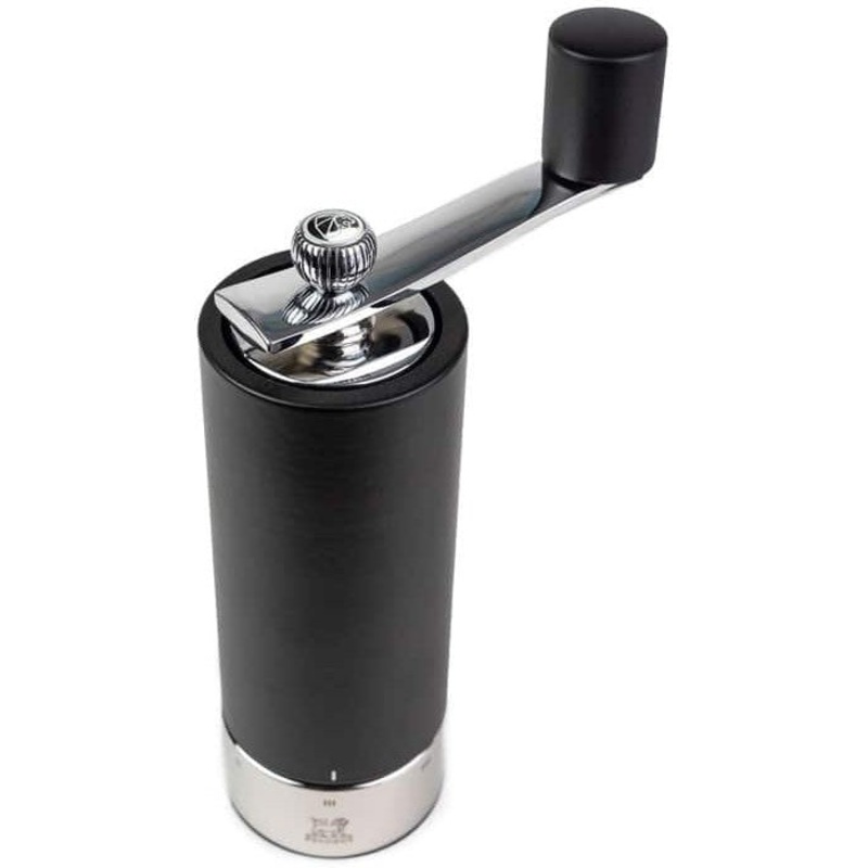 Peugeot - Isen Wood Matte Black 7" Salt Mill With Crank Handle (18 cm) - 37765