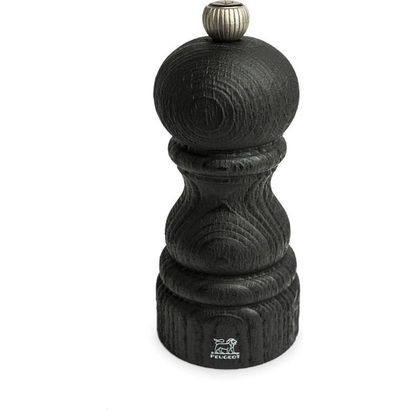 Peugeot - Paris Nature 5" Black Manual Upcycled Wooden Salt Mill - 41397