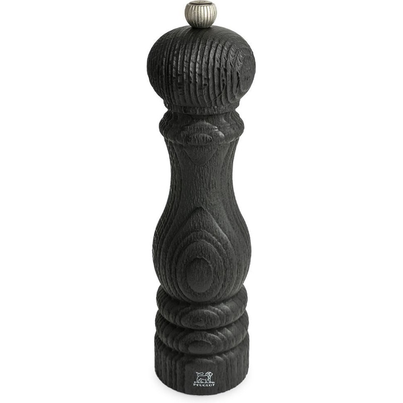 Peugeot - Paris Nature 9" Black Manual Upcycled Wooden Pepper Mill - 41427