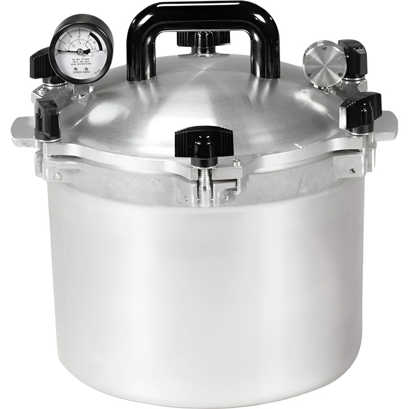 All American - 10.5 QT Pressure Canner / Pressure Cooker with Kit - 910K