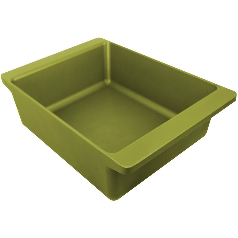 All American - 15.8" x 10.75" Olive Cast Aluminum Deep Dish Bake Pan - 6260AGR