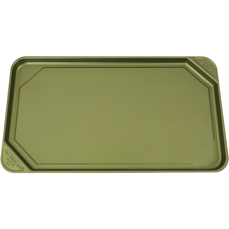 All American - 20.5" x 11.5" Aluminum Olive Non-Stick Ultimate Griddle - 6050AGR