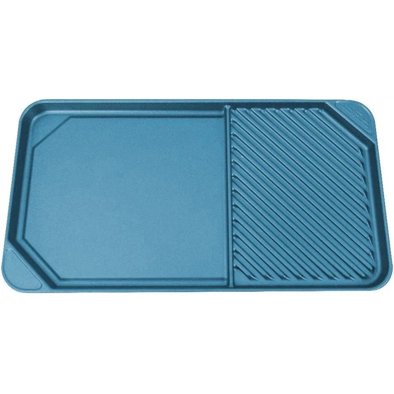 All American - 20.5" x 11.5" Mars Cast Aluminum Side By Side Griddle/Grill - 6040ABL