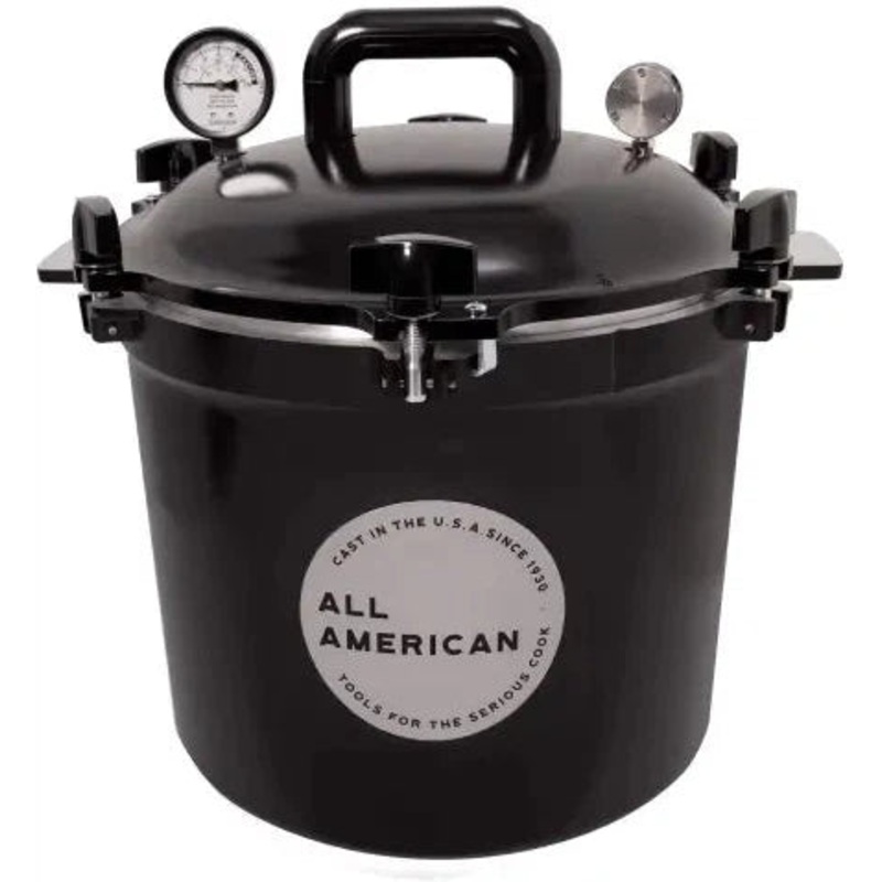 All American - 21.5 QT Black Onyx Pressure Canner / Pressure Cooker - 921BLK