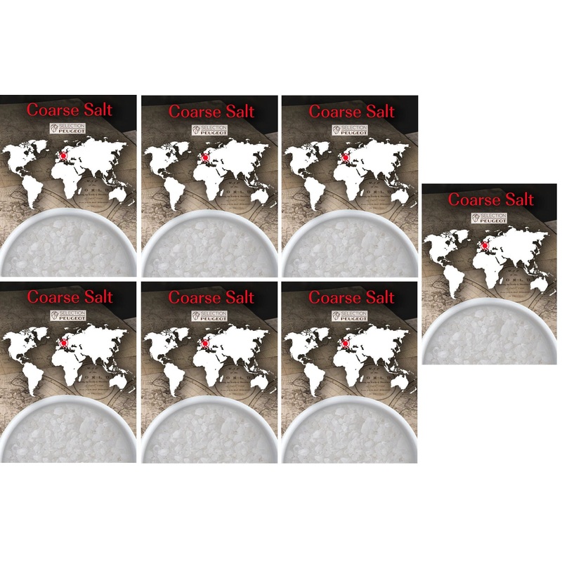 Peugeot - 7 x 50g Sachets of German White Rock Salt for Cooking, Pack of 7 - 42721