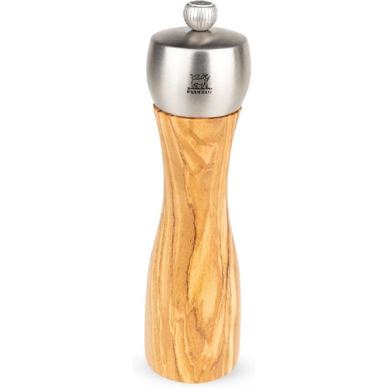 Peugeot - Fidji 8" Wood/Stainless Olive Salt Mill (20 cm) - 33835