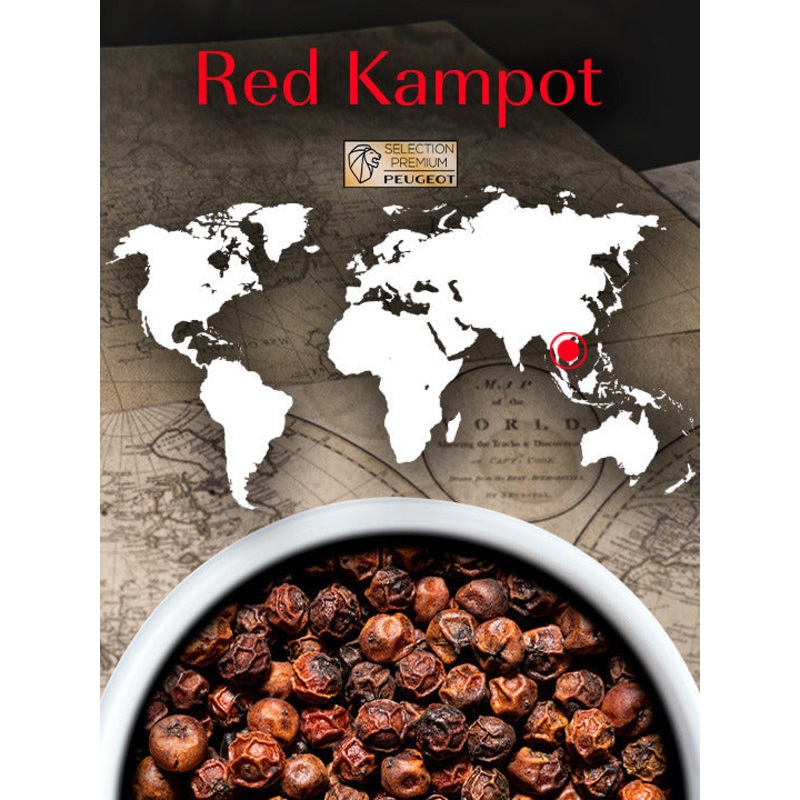 Peugeot - Kampot 3 x 20g Sachets of Cambodian Red Pepper, Pack of 3 - 42479