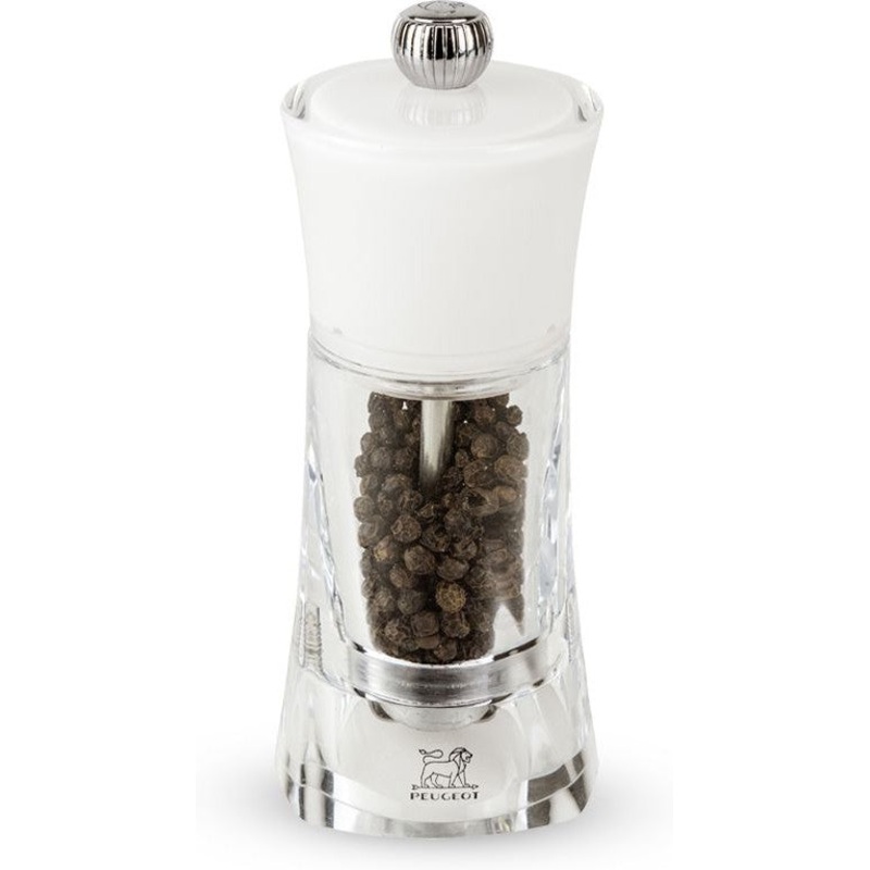 Peugeot - Molene 5" Acrylic White Pepper Mill  (14 cm) - 29012
