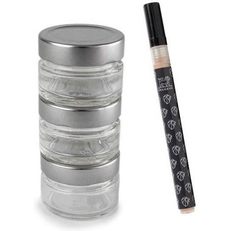Peugeot - Msestro 4", 3 Glass Jars for Pepper Mill (10 cm) - 41755