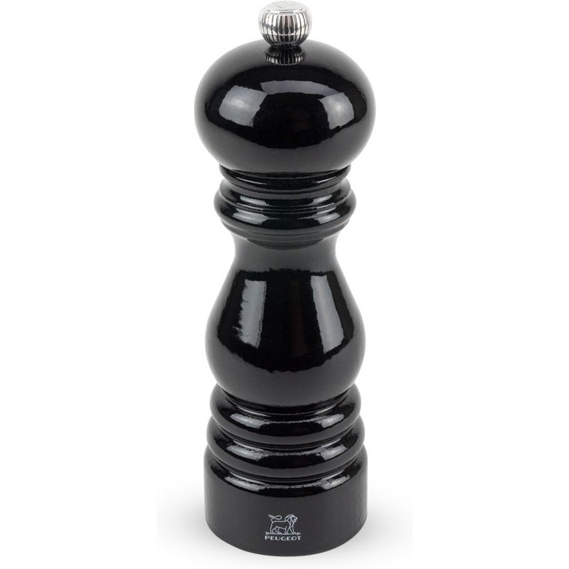 Peugeot - Paris 7" Classic Black Lacquer Wood Salt Mill - 1870418/SME
