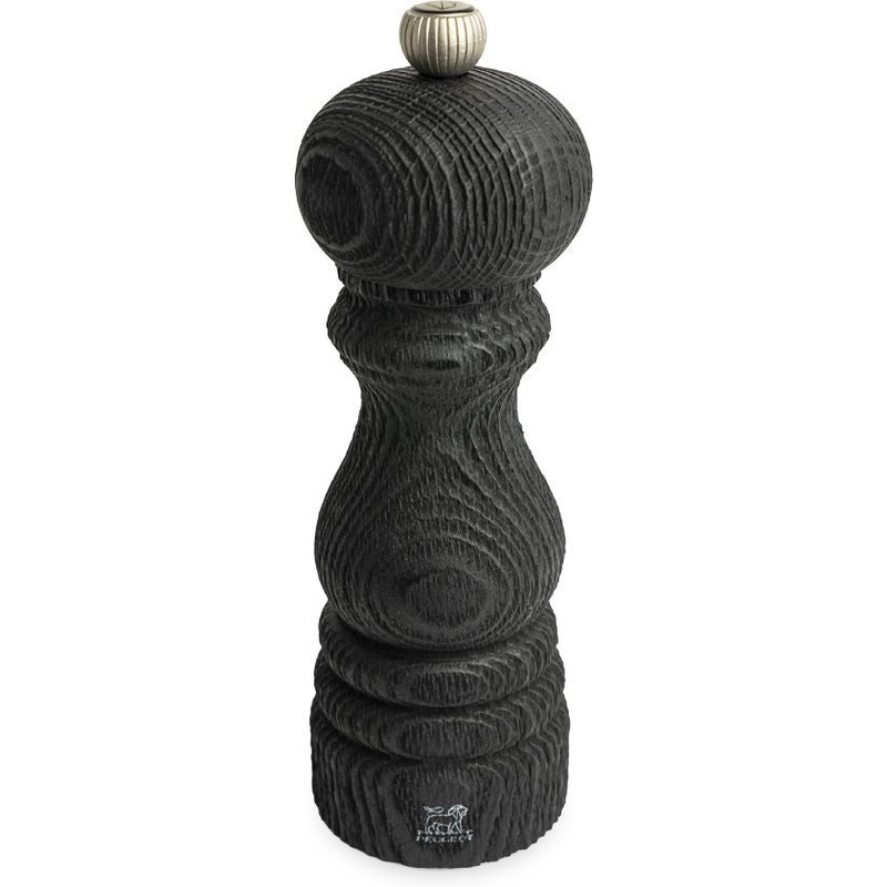 Peugeot - Paris Nature 7" Black Manual Upcycled Wooden Salt Mill - 41410