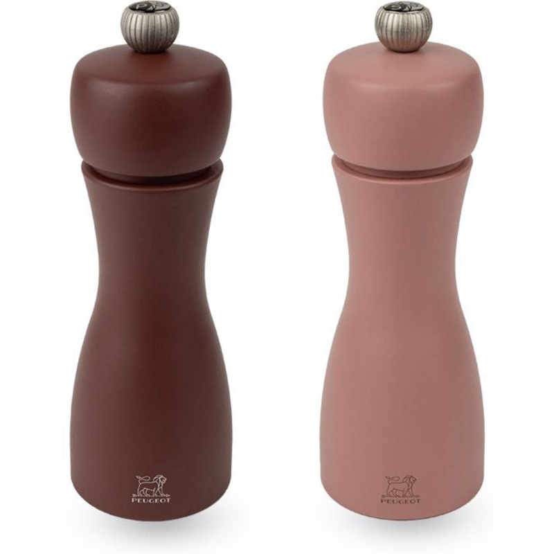 Peugeot - Tahiti 6" Wood Earth Brown Tones Salt and Pepper Mills, Set of 2  (15 cm) - 2/42981