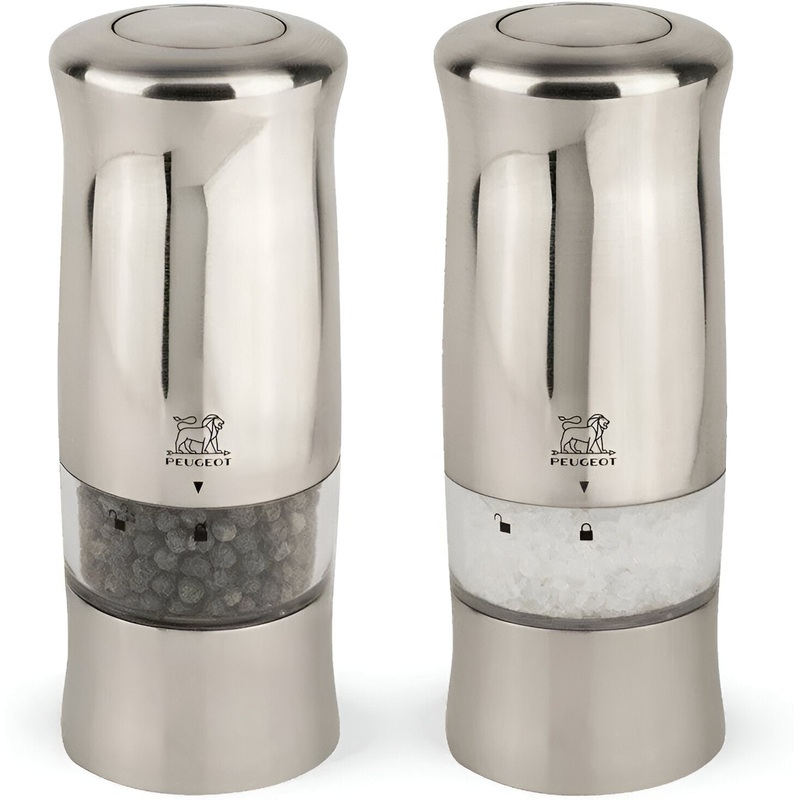 Peugeot - Zeli 5.5" Stainless Steel Electric Salt and Pepper Mill (14 cm) - 2/28480