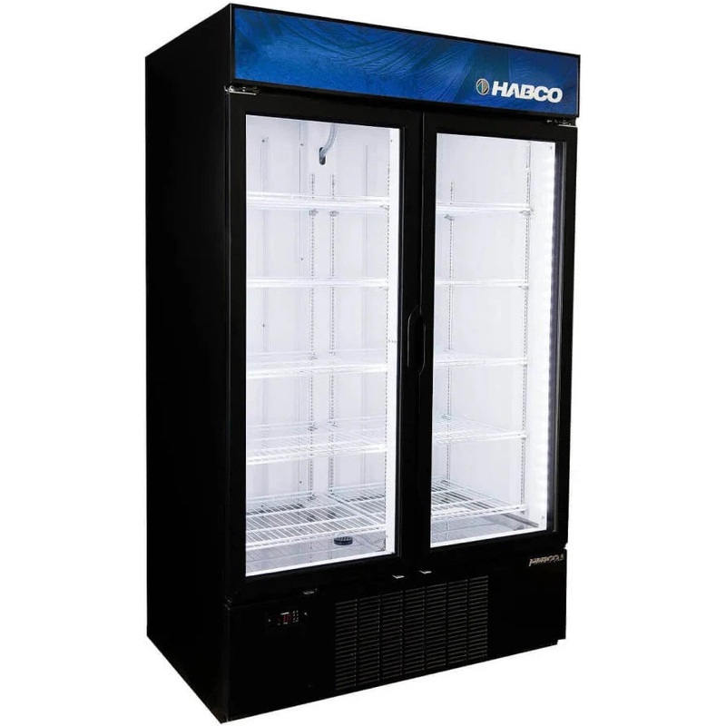 Habco - 47.5" Double Swing Door Froze Space Merchandiser Freezer - SF46HCBXM