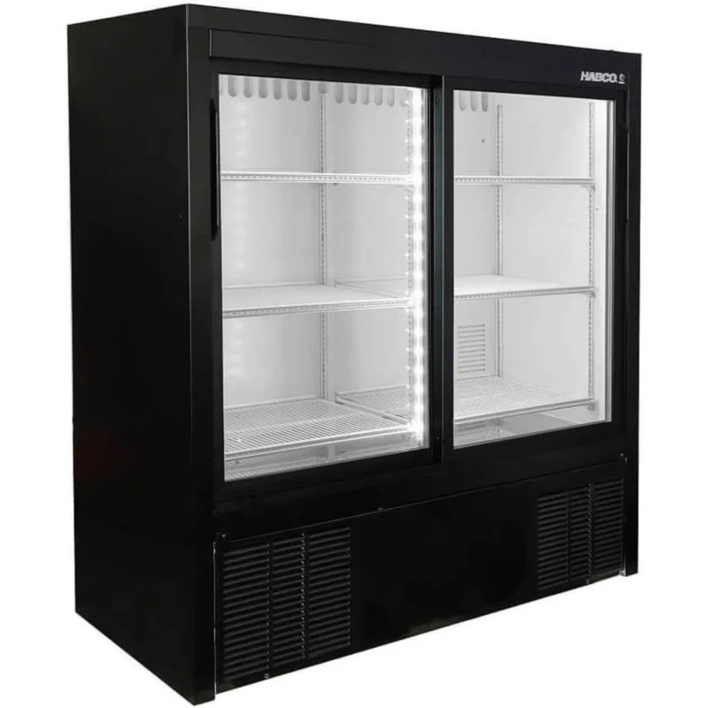 Habco - 47" Double Sliding Door Impulse Cold Space Merchandiser - ESM14SL48HC