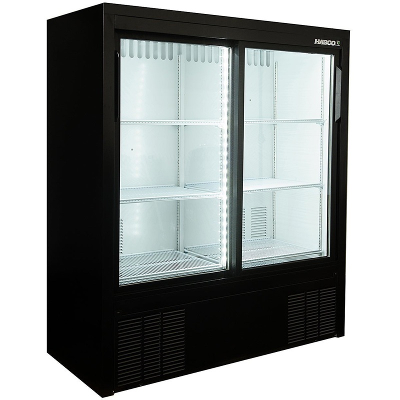 Habco - 54" Double Sliding Door Impulse Cold Space Merchandiser - ESM14SL54HC
