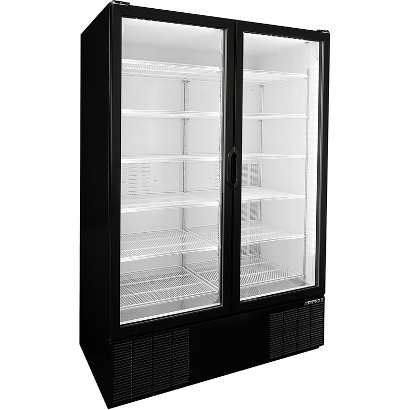 Habco - 54" Double Swing Glass Door Cold Space Merchandiser - ESM49HCTD