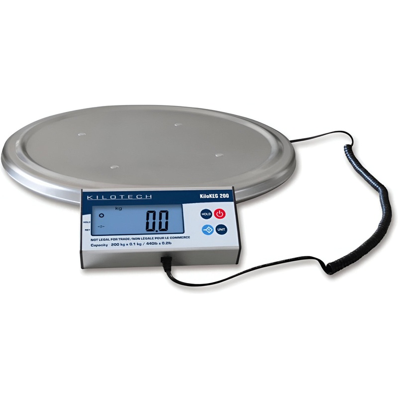 Kilotech - KILOKEG 200 440 lb x 0.2 lb Digital Keg Scale with Remote Display - K851249