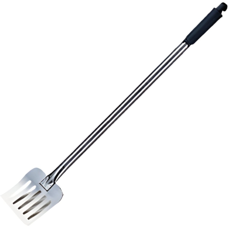 Saint-Romain - 31.5" Stainless Steel Perforated Cooking Spatula - 001706