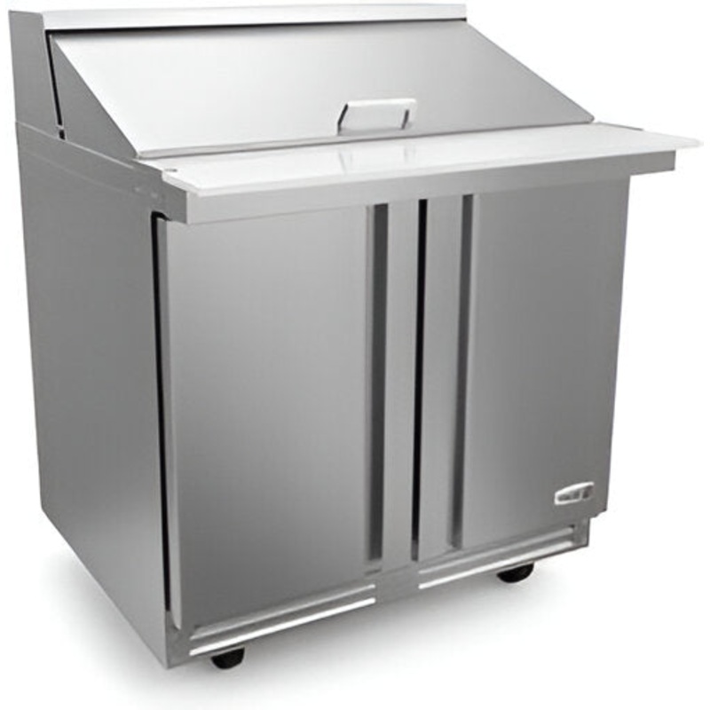 Fagor - FMT Series 115V, 36" Double Door Mega Top Refrigerated Salad/Sandwich  Prep Table - FMT-36-15-N