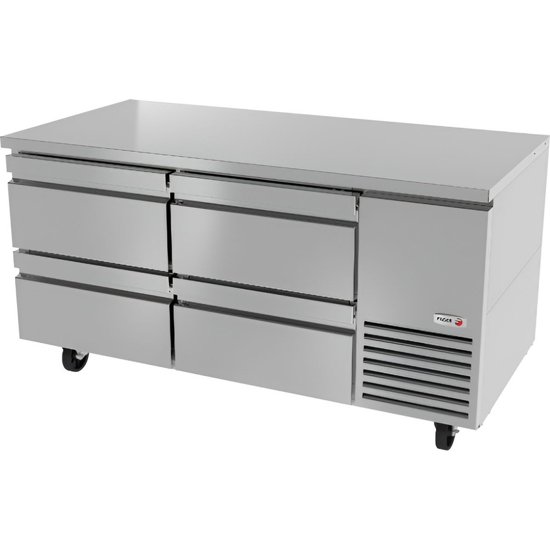 Fagor - SWR Series 115V, 67" Deep Undercounter Worktops Refrigerator With Four Drawer - SWR-67-D4