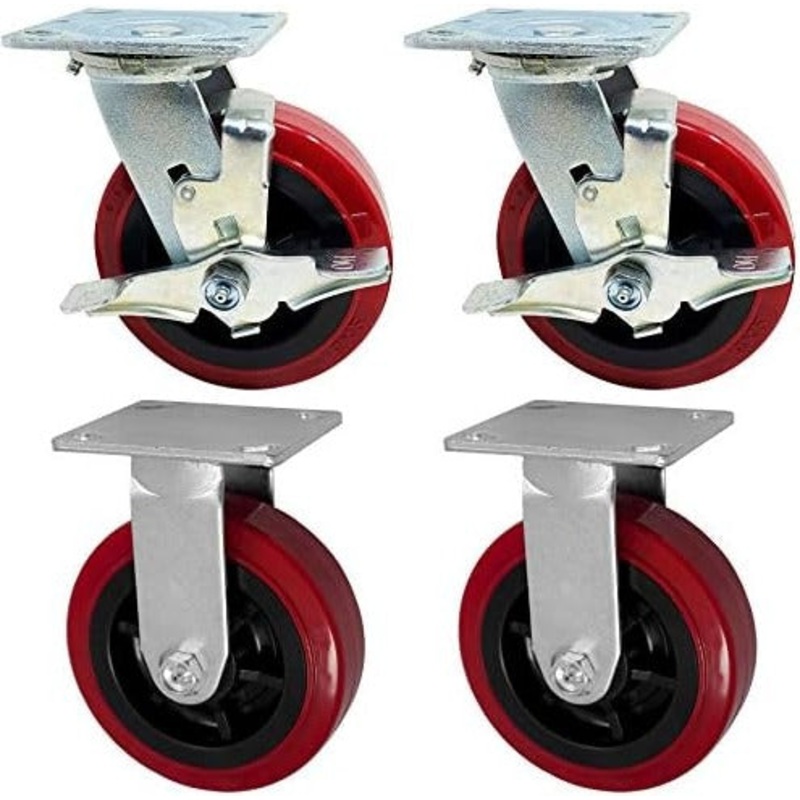 IKON - 6.2" Cooking Casters For Braked, Set Of 4 - 119-0281