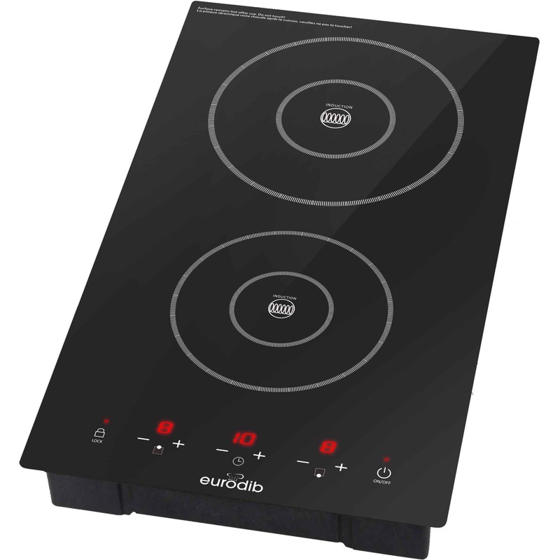Eurodib - 3100 W Drop-In Induction Cooker with Double Burner - DDI3100