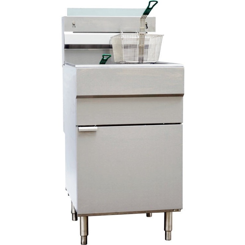 Omcan - 65-70 lb Propane Gas Floor Fryer - CE-CN-0032-FP
