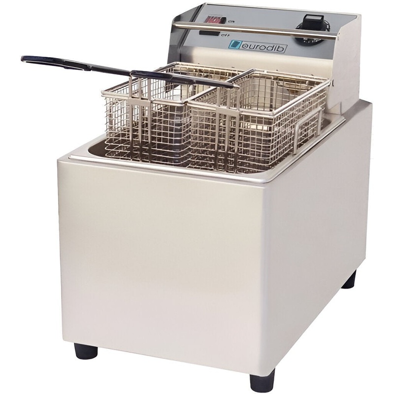 Eurodib - 8 L Double Basket Electric Countertop Fryer (8.5 QT) - SFE01860D 120