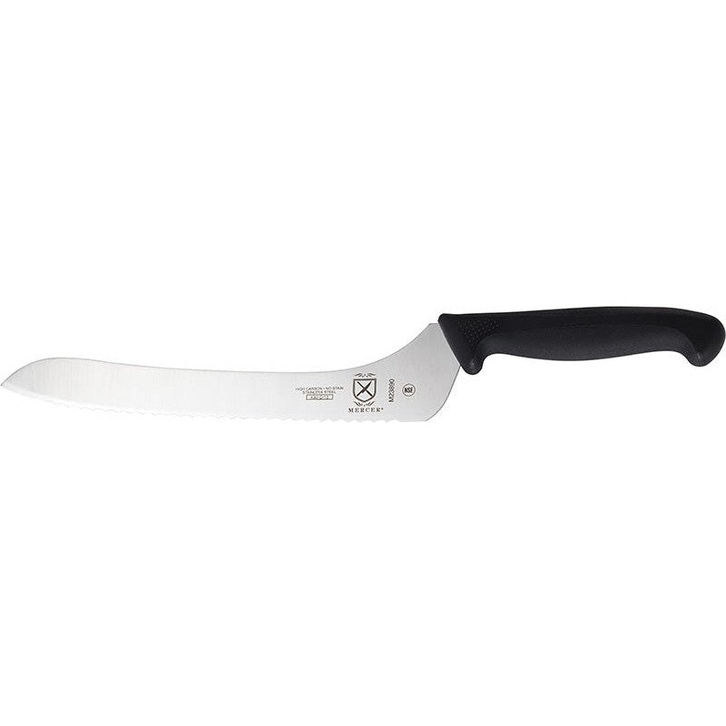Mercer - Millennia 9" Wavy Edge Offset Bread Knife with Black Handle - M23890