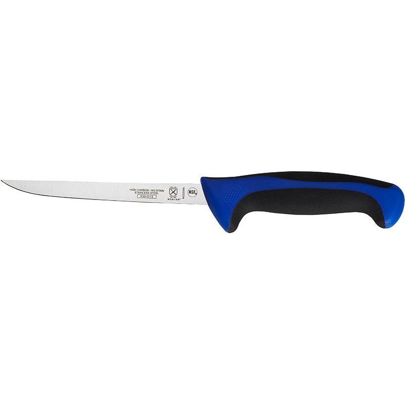 Mercer - Millennia Colors 6" Japanese Steel Narrow Boning Knife with Blue Handle - M22206BL