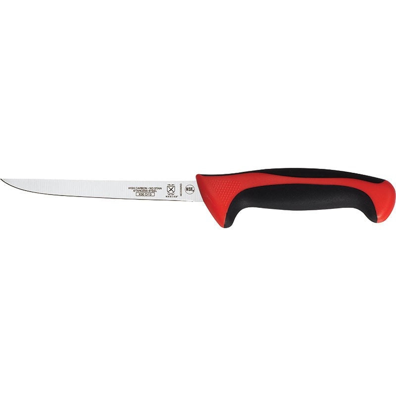 Mercer - Millennia Colors 6" Japanese Steel Narrow Boning Knife with Red Handle - M22206RD