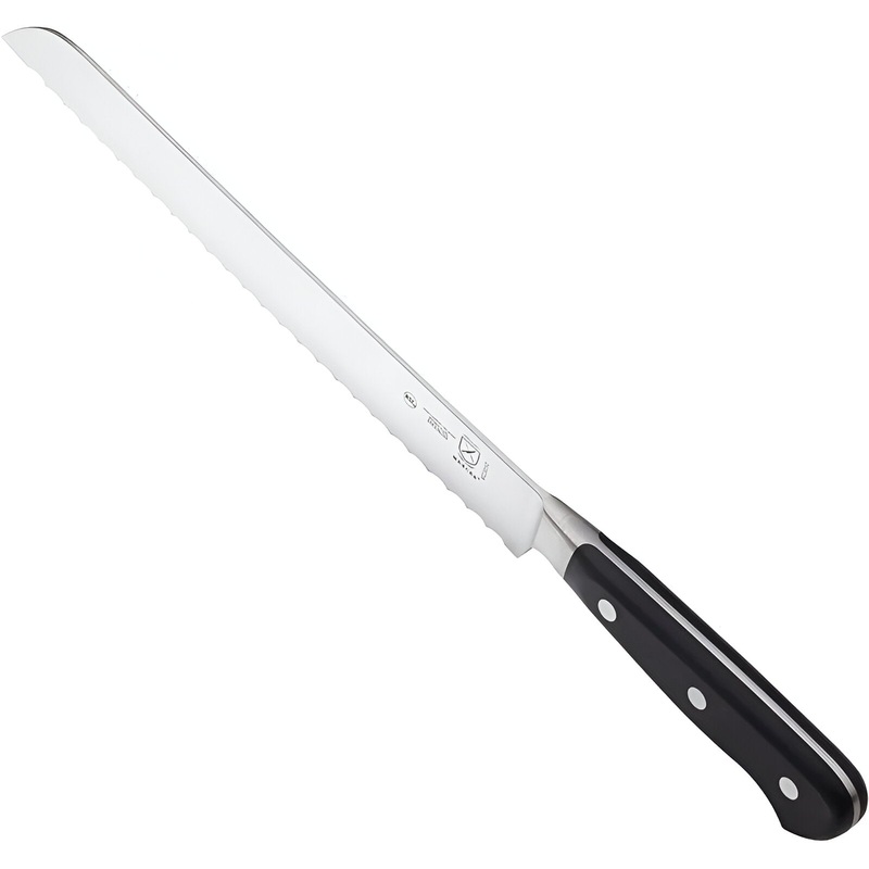 Mercer - Renaissance 9"  Wavy Edge Bread Knife with Black Handle - M23650