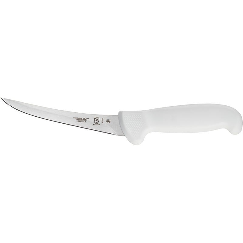 Mercer - Ultimate 6" Japanese Steel Curved Boning Knife with White Handle - M18180