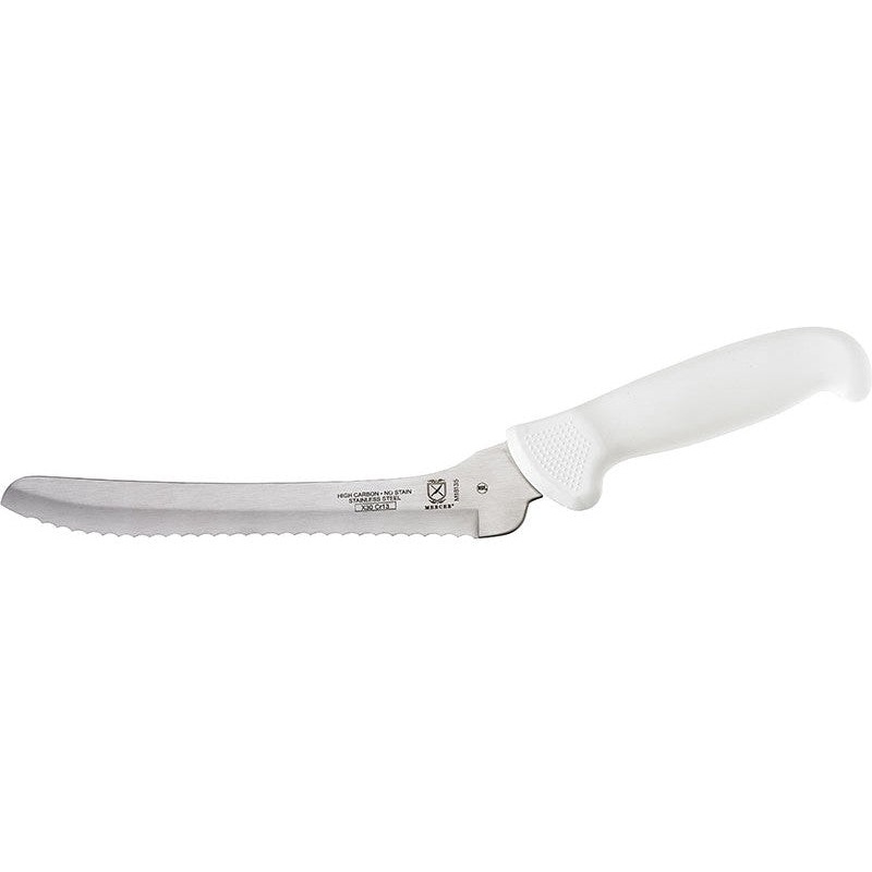Mercer - Ultimate 8" Wavy Edge Offset Bread Knife with White Handle - M18135