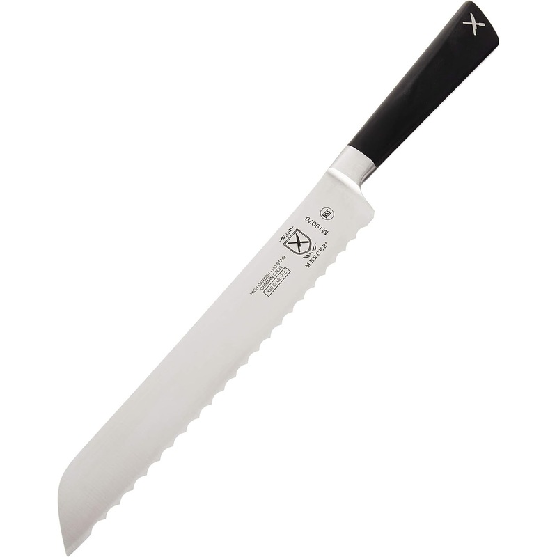 Mercer - Zum 8" German Steel Wavy Edge Bread Knife with Black Handle - M19070