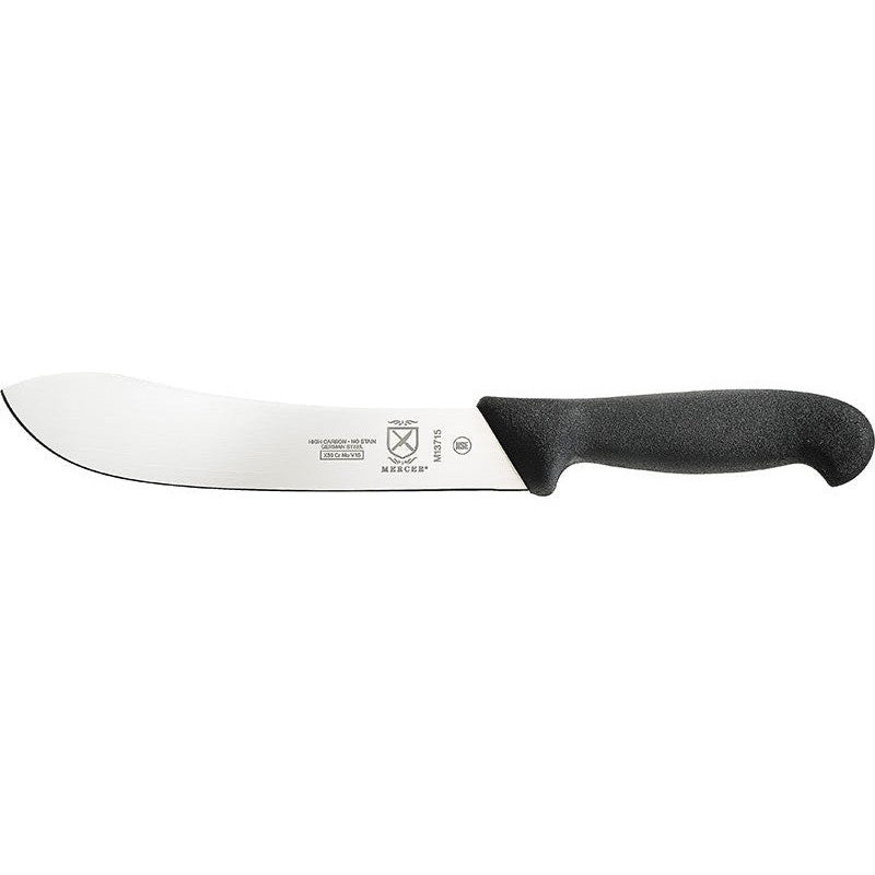 Mercer - 8" German Steel Butcher Knife with Black Handle - M13715