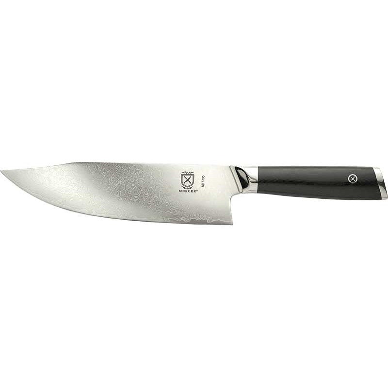 Mercer - Damascus Style 8" Super Steel Hunter Chef's Knife with Black Handle - M13795