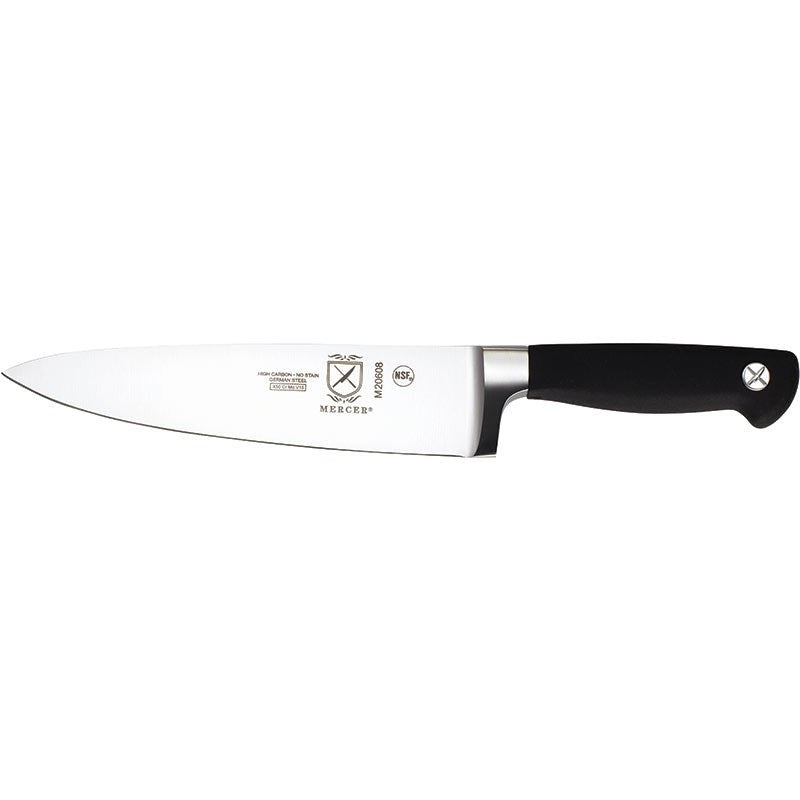 Mercer - Genesis 8" German Steel Chef's Knife with Black Handle - M20608