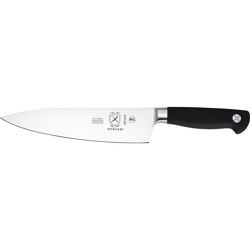 Mercer - Genesis 8" German Steel Short Bolster Chef's Knife with Black Handle - M21078