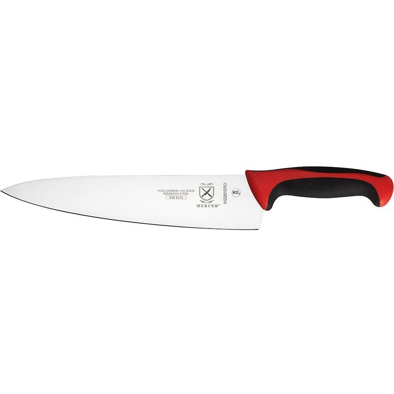 Mercer - Millennia Colors 10" Stainless Steel Chef's Knife with Red Handle - M22610RD