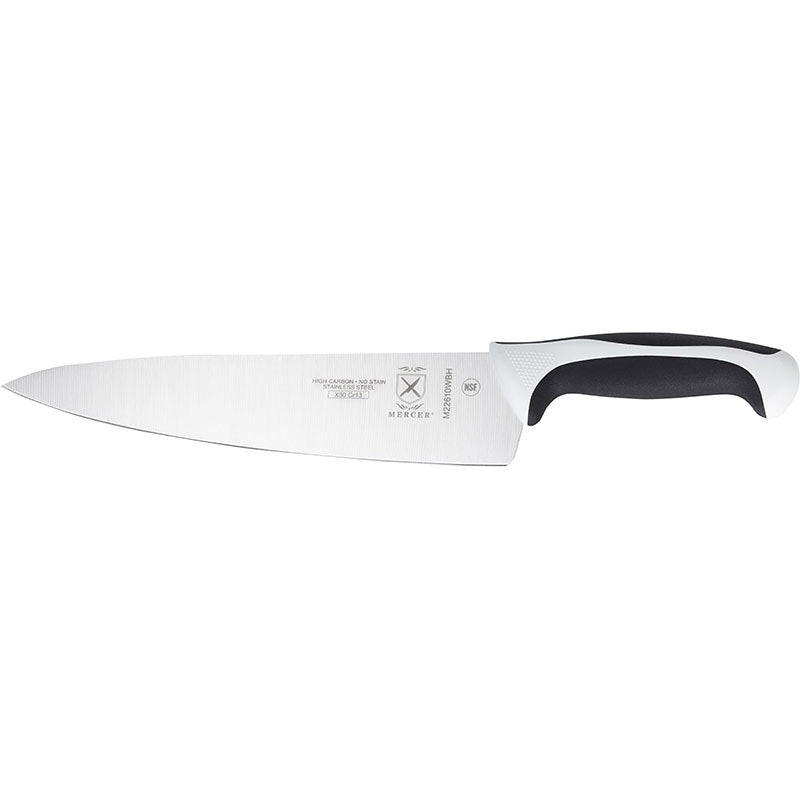 Mercer - Millennia Colors 10" Stainless Steel Chef's Knife with White Handle - M22610WBH