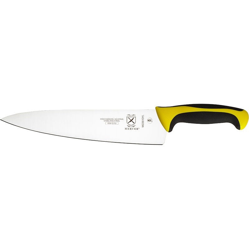 Mercer - Millennia Colors 10" Stainless Steel Chef's Knife with Yellow Handle - M22610YL