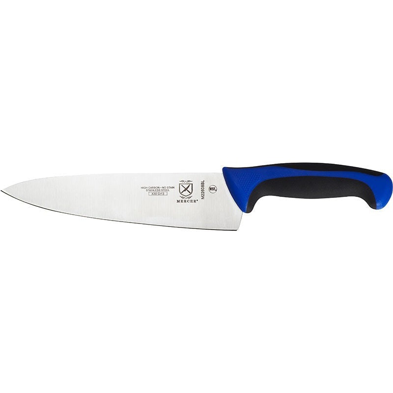 Mercer - Millennia Colors 8" Japanese Steel Chef's Knife with Blue Handle - M22608BL