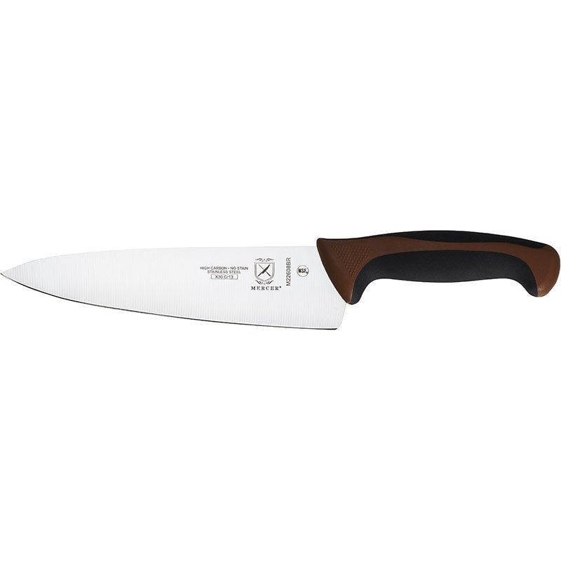 Mercer - Millennia Colors 8" Japanese Steel Chef's Knife with Brown Handle - M22608BR