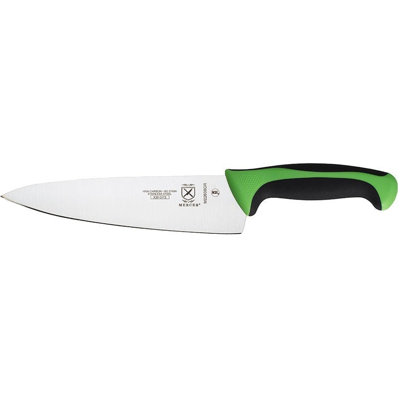 Mercer - Millennia Colors 8" Japanese Steel Chef's Knife with Green Handle - M22608GR
