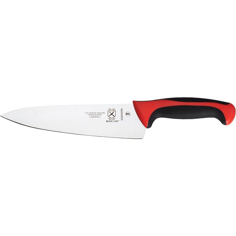 Mercer - Millennia Colors 8" Japanese Steel Chef's Knife with Red Handle - M22608RD