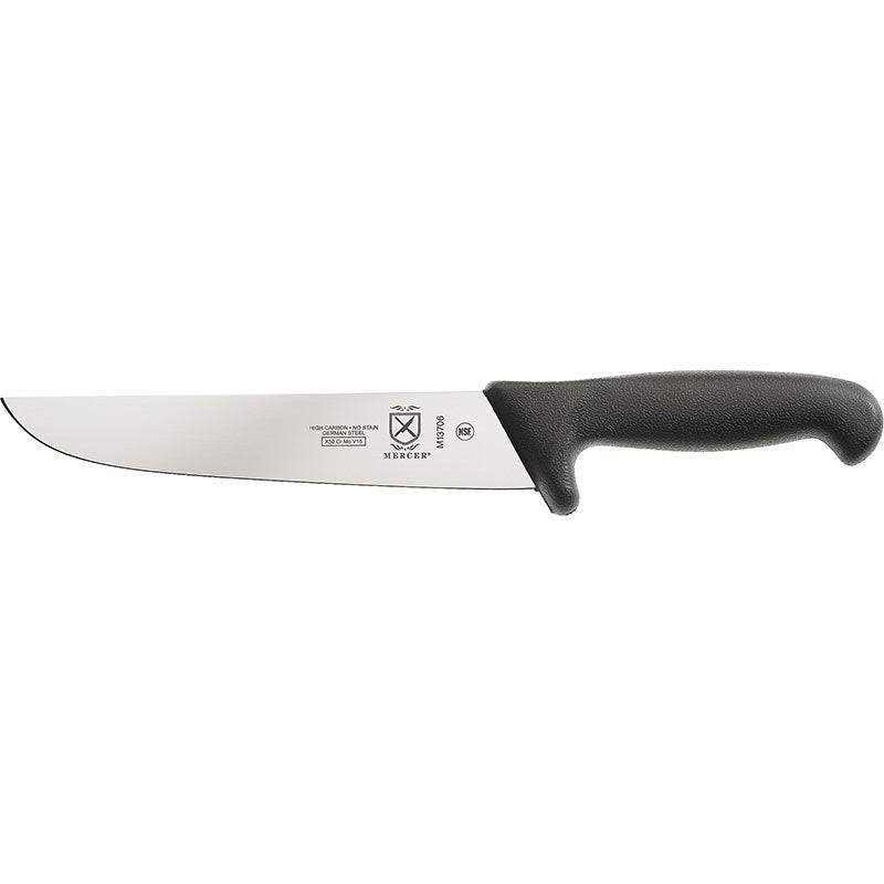 Mercer - Praxis 8.25" German Steel European Butcher Knife with Black Handle - M13706