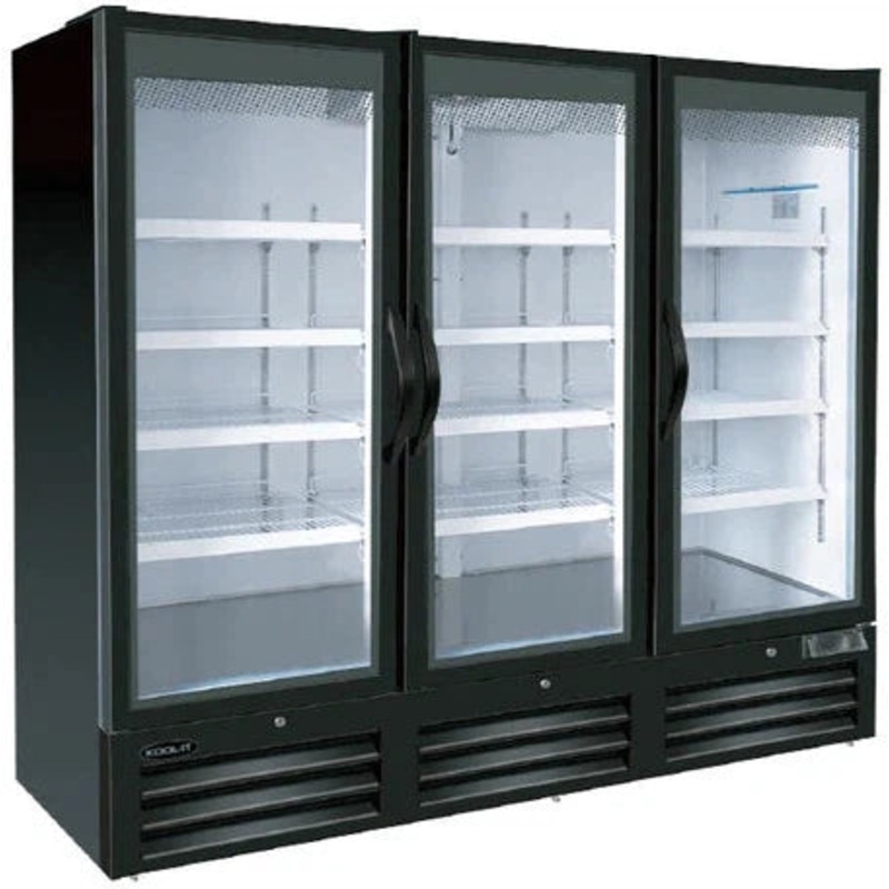 Kool-It - 78" Triple Glass Door Display Freezer with Swing Door - KGF-78DV (Pre-Order Now, ETA 9-10 Weeks)
